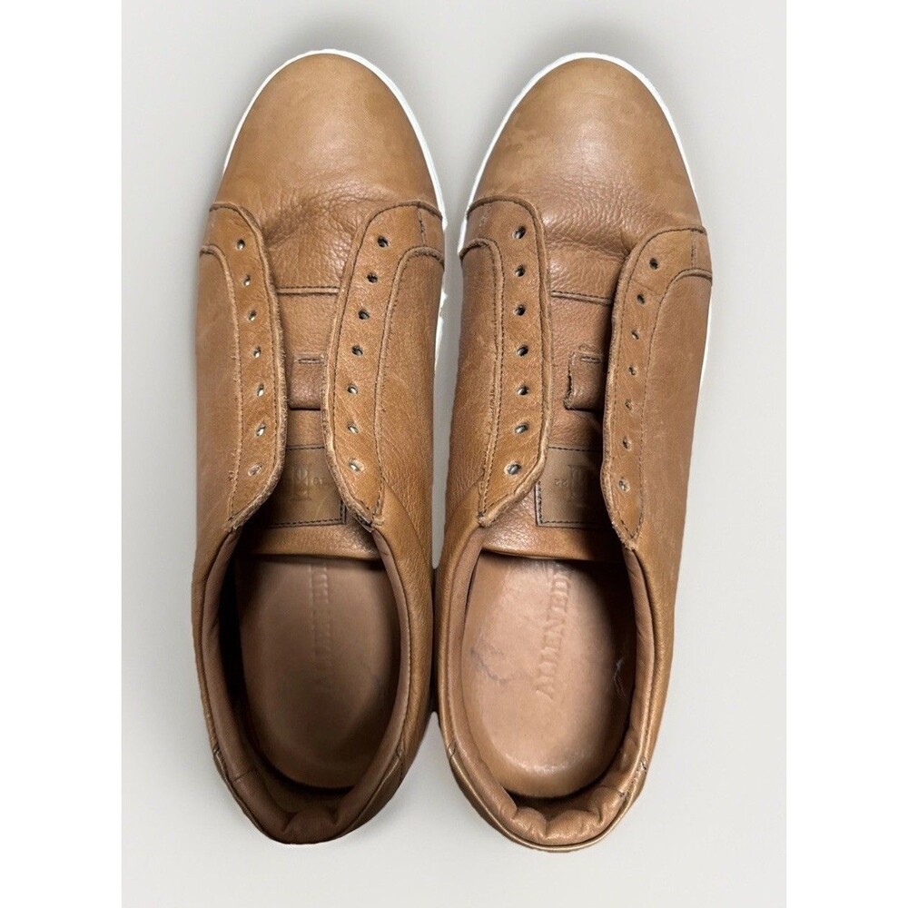 Allen Edmonds Courtside Low-Top Leather Dress Sneakers 10.5 D, Chili